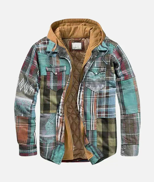 Romain | Veste patchwork à carreaux