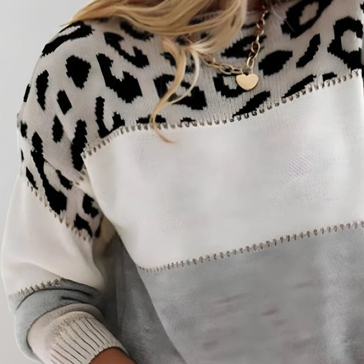 Émilie Valmont | Pull Léopard Élégance