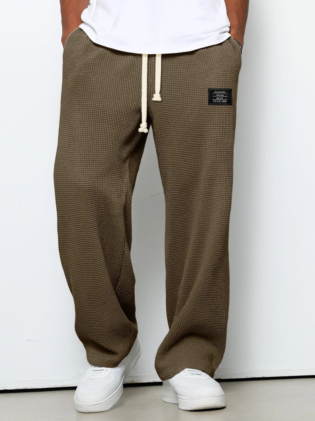 Romain | Pantalon Large Avec Taille Ajustable
