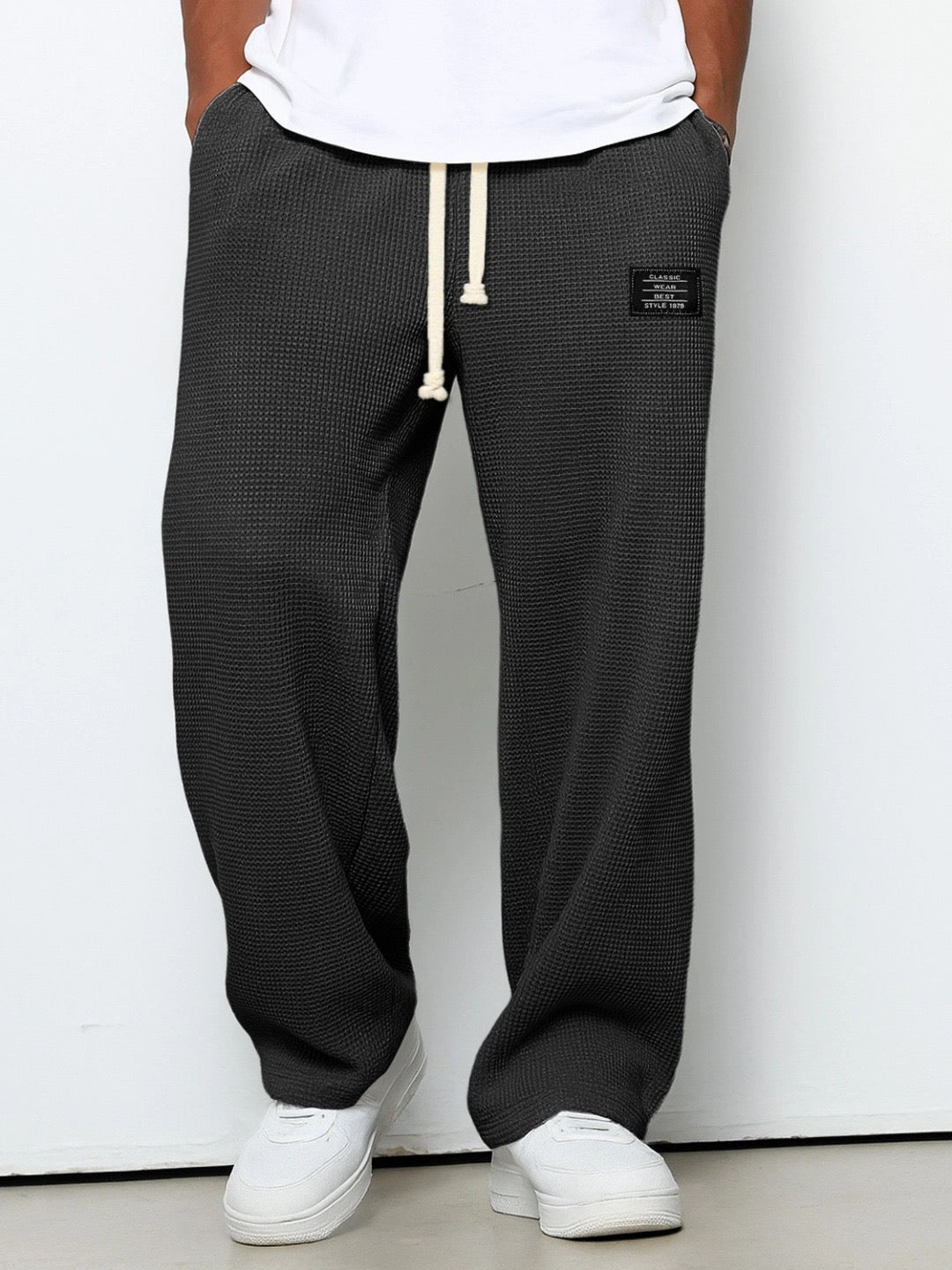 Romain | Pantalon Large Avec Taille Ajustable