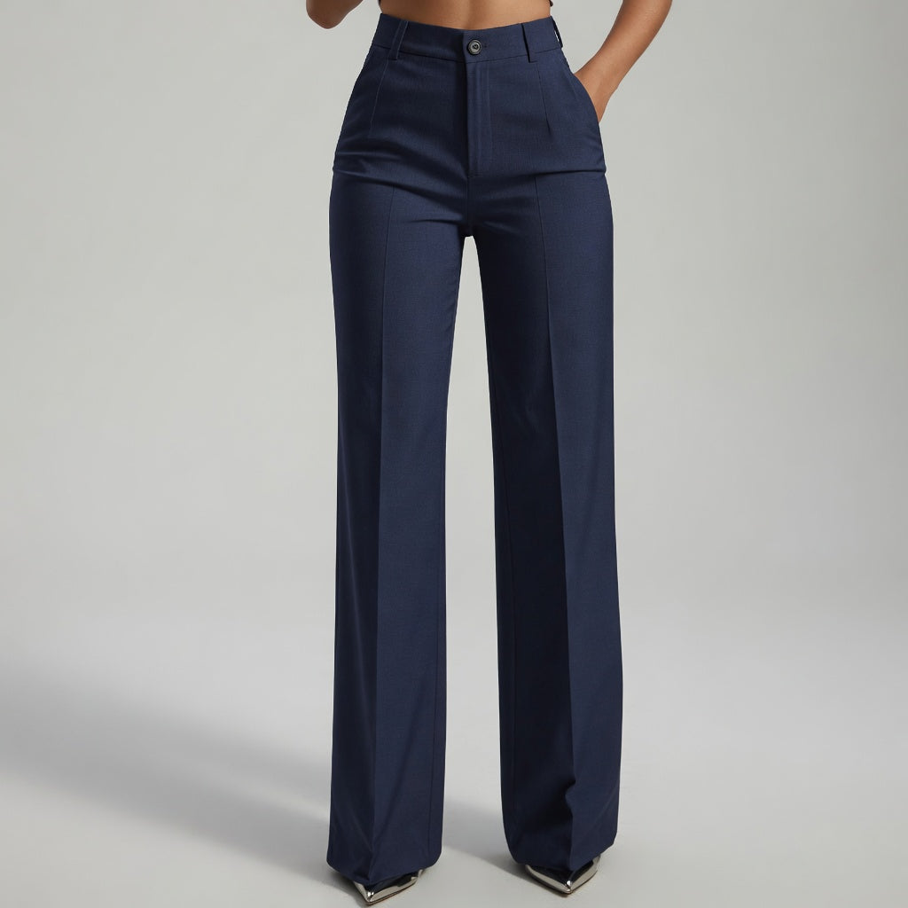 Noémie – Pantalon taille haute élégant