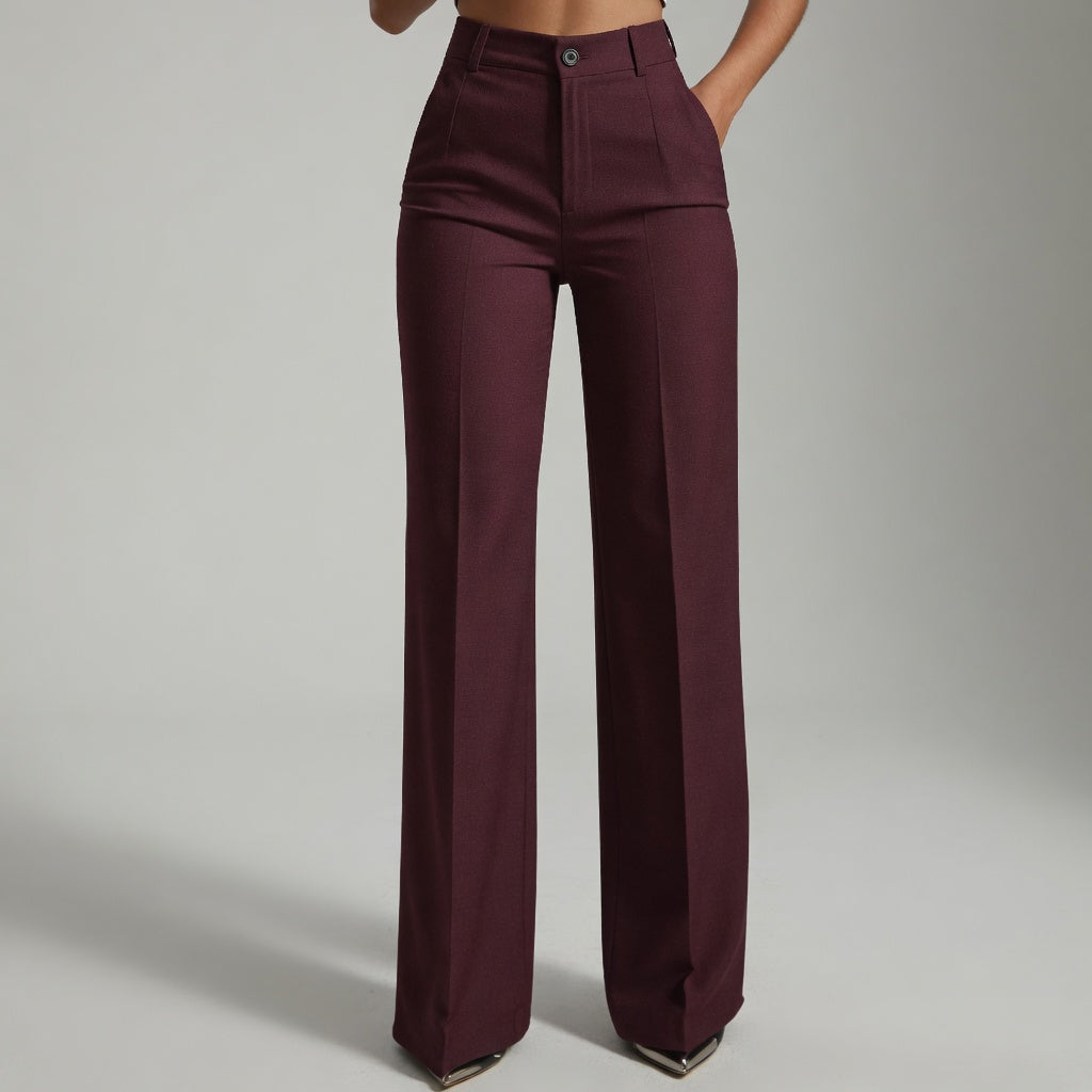Noémie – Pantalon taille haute élégant