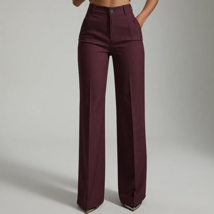 Noémie – Pantalon taille haute élégant