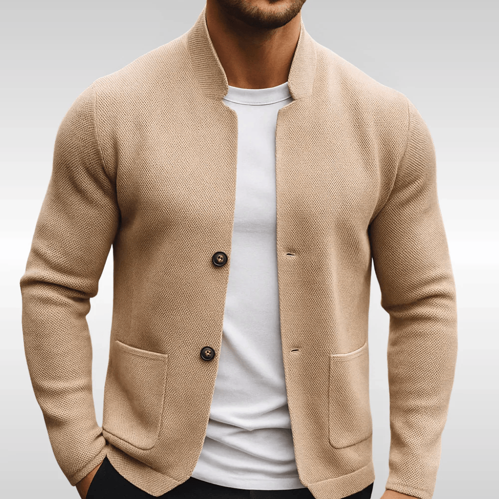 Gabriel  | GILET EN MAILLE TEXTURÉE POUR HOMME