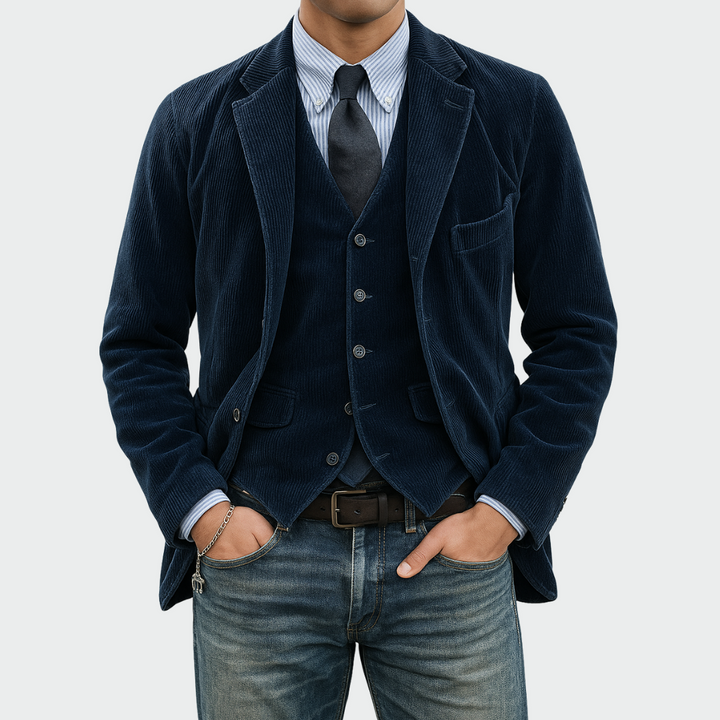 Gautier | Ensemble 2 pièces: Blazer et Gilet en Velours