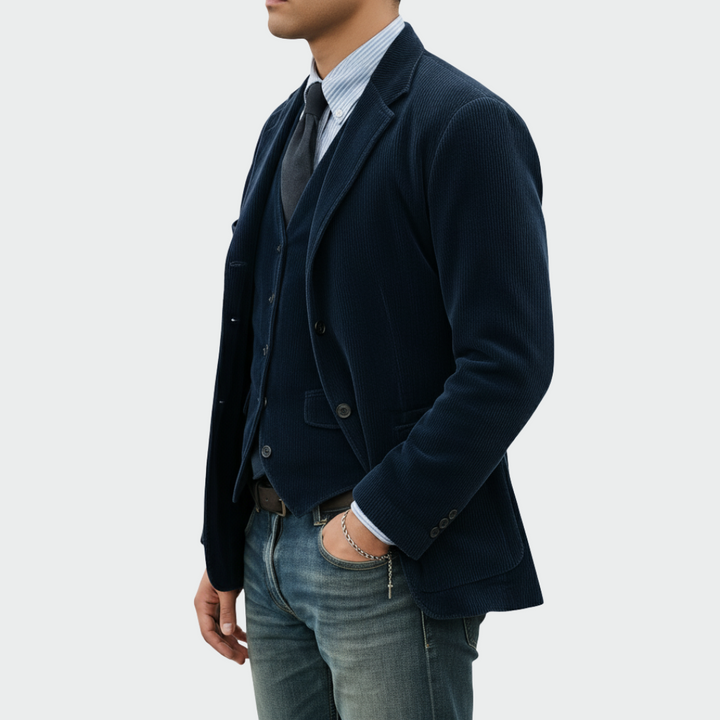 Gautier | Ensemble 2 pièces: Blazer et Gilet en Velours